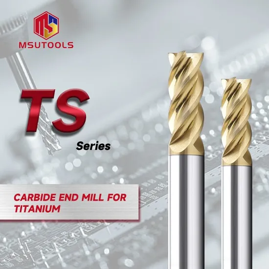 High Precision Cutting Tool Tungsten Carbide Solid Titanium Alloy Face Square End Mill for Professional Use